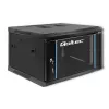Qoltec 54465 19-palcová nástenná serverová skriňa 6U, 600 x 370 x 600 mm, dvere z tvrdeného skla, oceľ SPCC