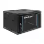 Qoltec 54465 19-palcová nástenná serverová skriňa 6U, 600 x 370 x 600 mm, dvere z tvrdeného skla, oceľ SPCC