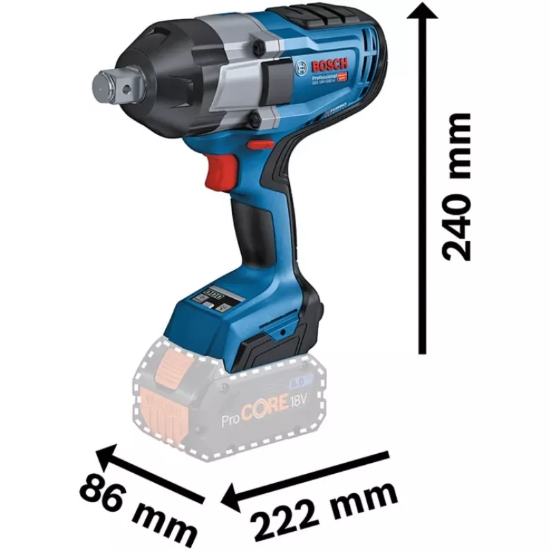 Bosch GDS 18V-1050 H 1750 ot/min čierna, modrá, červená