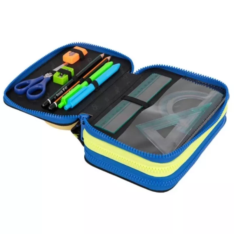 Puzdro na perá CoolPack Jumper 3 ATLANTIS F067828 — trojposchodové školské puzdro na perá