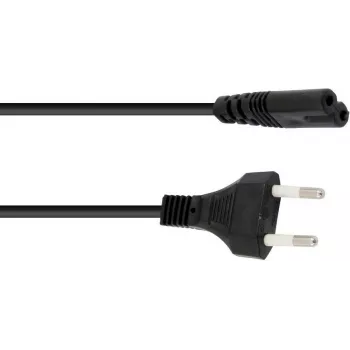 Napájací kábel Omnitronic 1,5 m, IEC C13 na Schuko, čierna