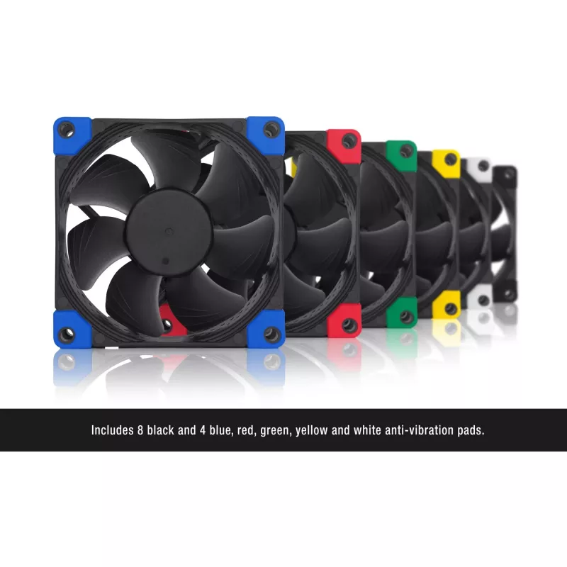 Noctua NF-A8 PWM chromax.black.swap NF-A8 PWM CH.BK.S ventilátor do skrinky, 80 mm, 80x80x25 mm, 450–2200 ot./min, čierny