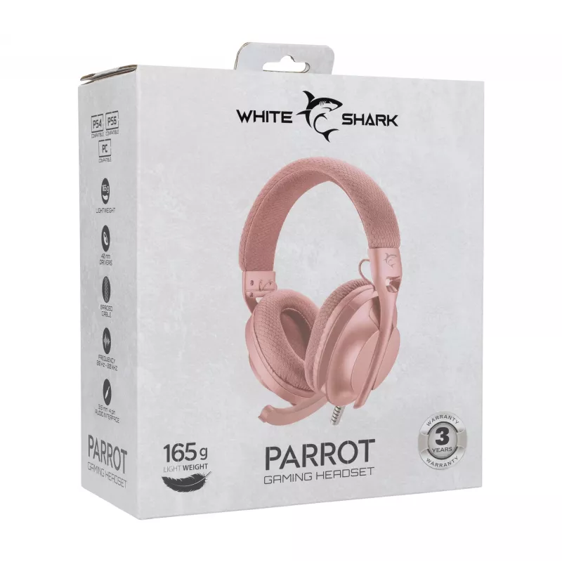 Slúchadlá White Shark GH-2440 Parrot ružová