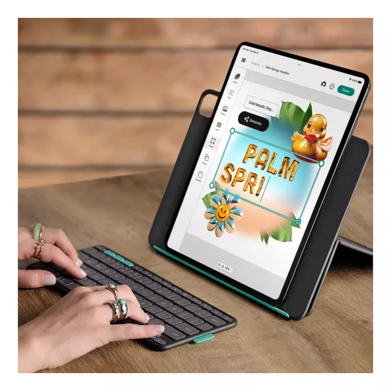 Flip Folio - grafitová - Fra - WESTMID-511