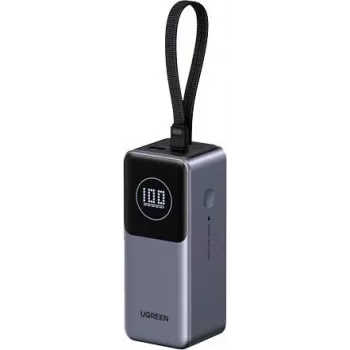 UGREEN Powerbank PB723 20000 mAh 130W obojsmerné rýchle nabíjanie, sivá, univerzálna
