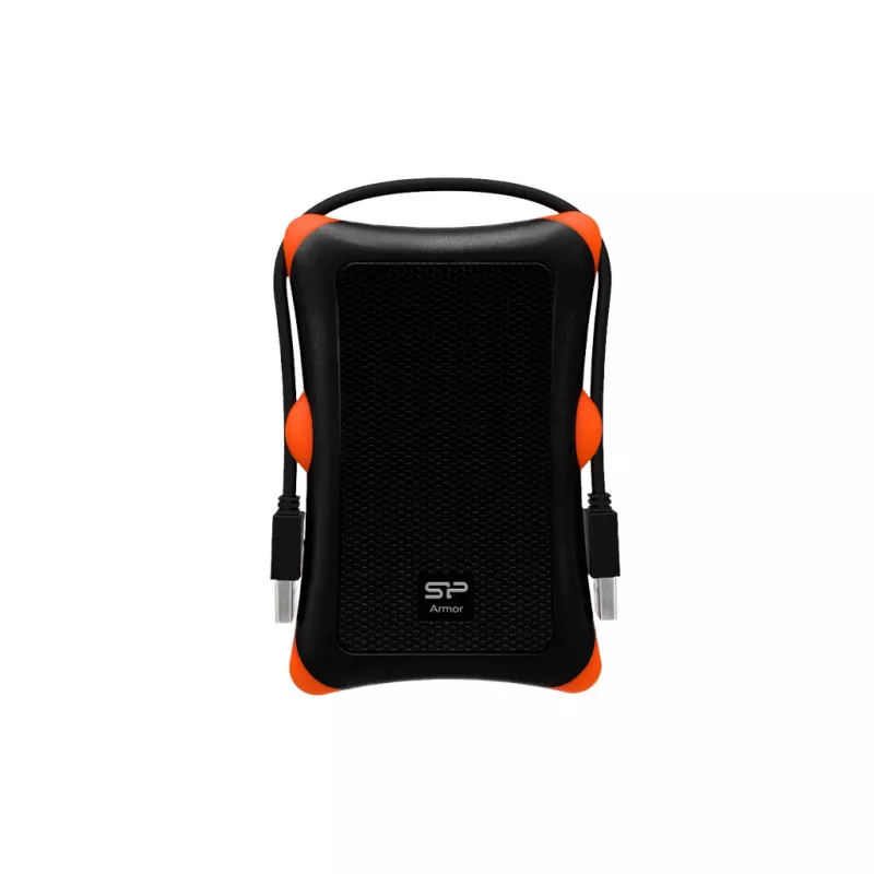 HDD/SSD puzdro Silicon Power Armor A30, 2,5 palca Single-Bay, USB 3.2 Gen 1, Micro-USB A, oranžová/čierna