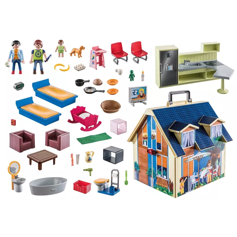 Stavebnica PLAYMOBIL domček pre bábiky 70985 viacfarebný plast