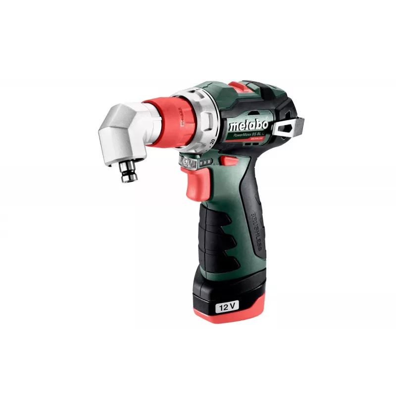 Metabo PowerMaxx BS BL Q 601749500 akumulátorová vŕtačka-skrutkovač, 12V, 38 Nm, 2x 2,0 Ah