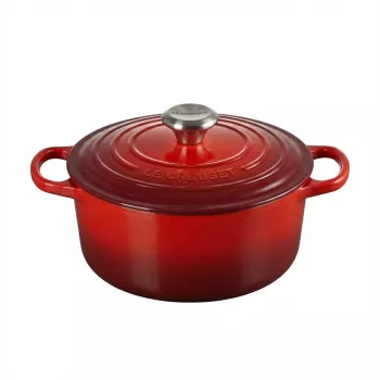 Le Creuset Signature liatinový okrúhly hrniec na dusenie 18 cm červený