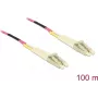 Sieťový kábel Delock LC Duplex Multimode OM4 100 m čierny