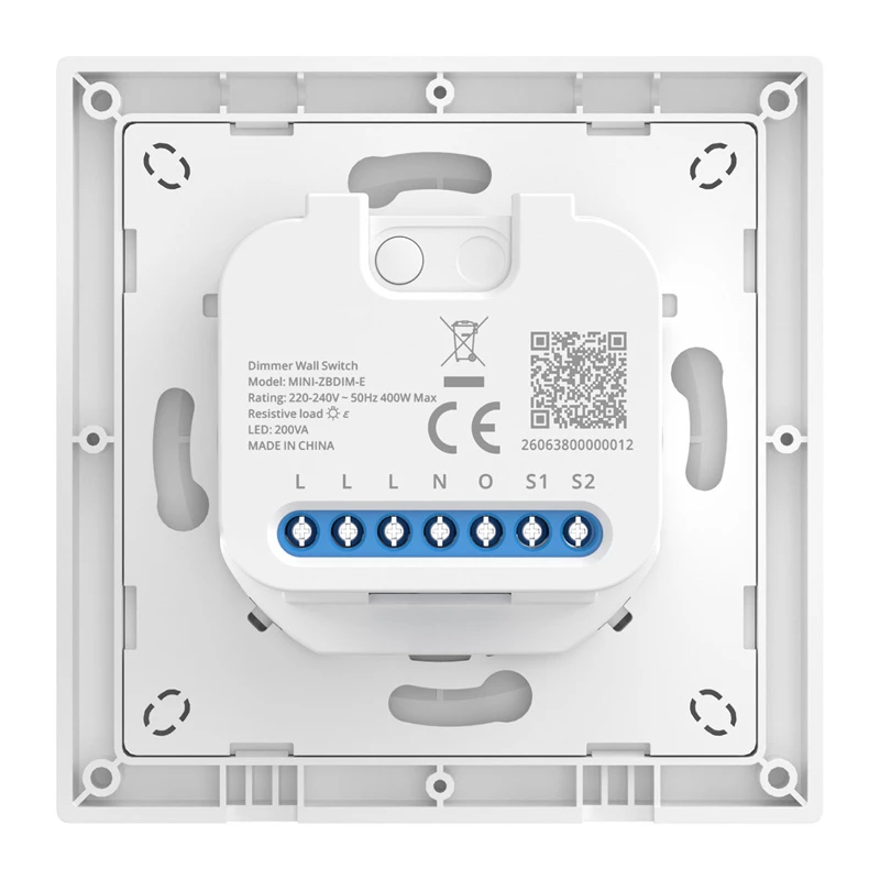 Inteligentný nástenný vypínač/stmievač Sonoff MINI-ZBDIM-E ZigBee – kompaktný podomietkový stmievač a modul zapnutia/vypnutia