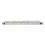 Prázdny Keystone patch panel Intellinet 721011, 24-portový, 0,5U, tienený, 19 palcov