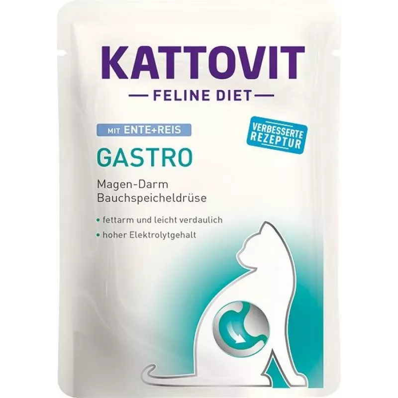 KATTOVIT Feline Diet Gastro - mokré krmivo pre mačky - 12 x 85g