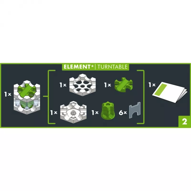 Ravensburger GraviTrax PRO Element otočný tanier hračka s guličkovou dráhou (22433)