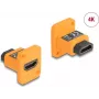 DeLOCK D-Type modul HDMI-A konektor samica na samicu 4K oranžový