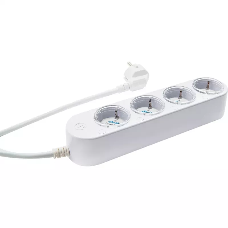 Smart 12A Shelly Power Strip 4 Gen4 Zigbee/Matter predlžovacia zásuvka