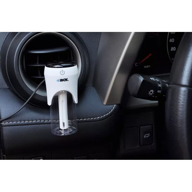 iBox ICCH-01 auto USB nabíjačka so zvlhčovačom vzduchu a aromadifuzérom