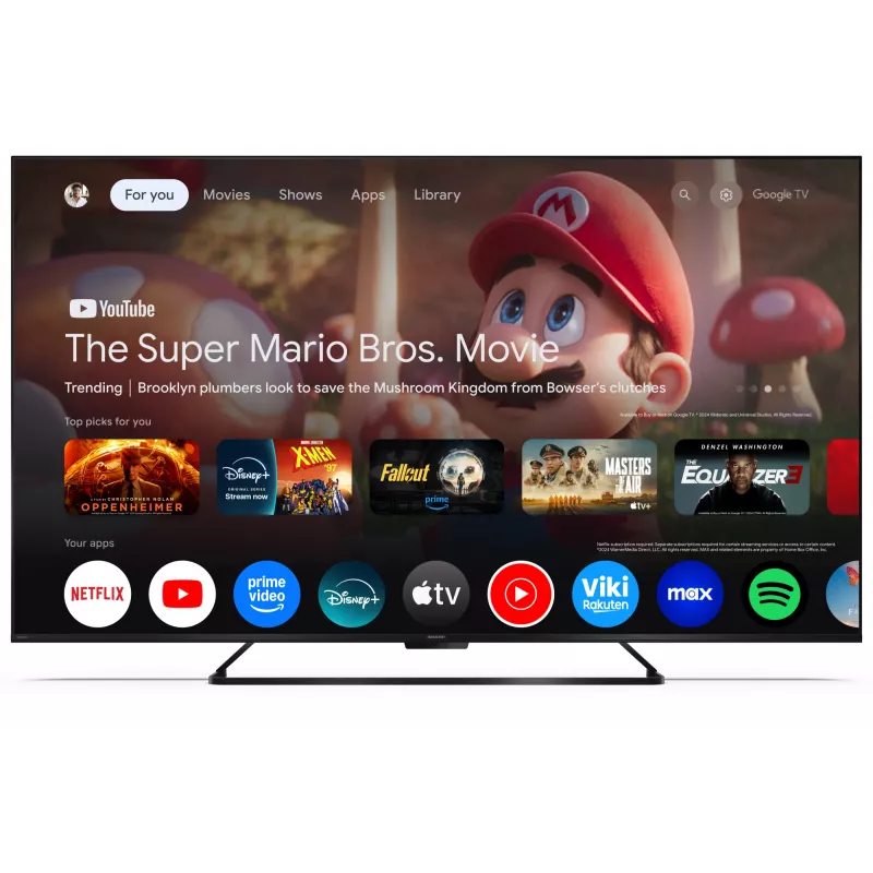 Sharp | 65HR7265E | 65 | Smart TV | Google TV | čierna