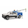 Auto Dodge RAM 2500 Service s otočným svetlom a žeriavom BRUDER 02509