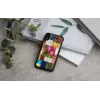Puzdro na telefón iKins pre iPhone XR — vzor čerešňových kvetov, čierna