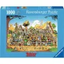 Puzzle Ravensburger 1000 dielikov Colour puzzle (kreslené) — šírka 700 mm, vek 14+