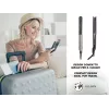 Beper P301PIS200 žehlička na vlasy, keramické platničky, 130-230°C, 6 nastavení teploty, čierna/sivá