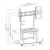 Sbox FS-1035 pevný podlahový stojan na TV, 37-100 palcov, do 150 kg, VESA 800x600