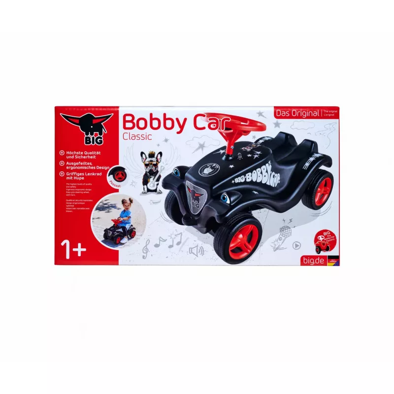 Odrážadlo Simba-Dickie BIG Bobby Car Classic Little Rocker — čierna/červená, model 800056144