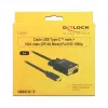 Videokábel adaptér DeLOCK 85263 USB Type-C na VGA 3 m čierny