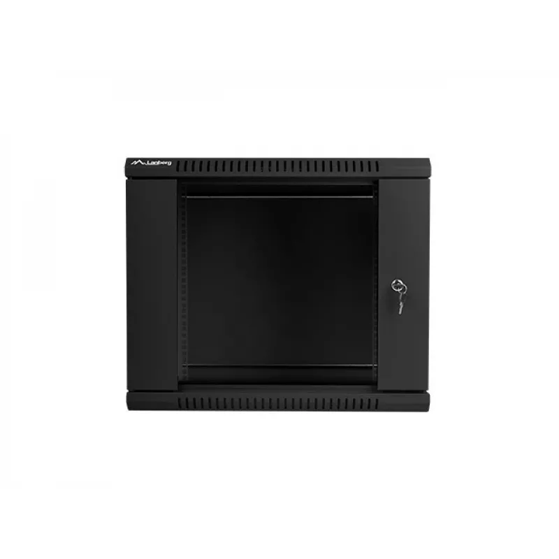 Nástenné puzdro LANBERG 9U 19 palcov WF01-6609-10B, 600×600×507 mm, 60 kg, IP20, čierne