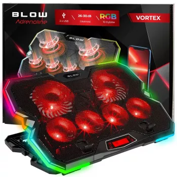 6 FAN VORTEX RGB chladiaci podložka pod notebook