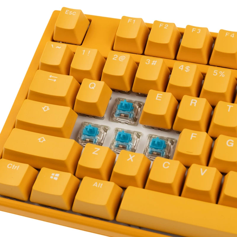 Ducky One 3 žltá herná klávesnica, RGB-LED - MX-Blue (US)
