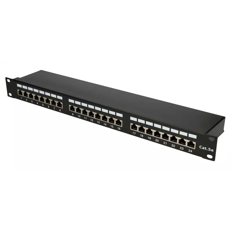 Patch panel Extralink CAT5E STP V2 24 portov