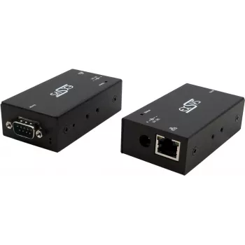 Sériový server zariadení Exsys EX-6111-2 Ethernet na 1×RS-232 s 5V 4A externým napájacím zdrojom