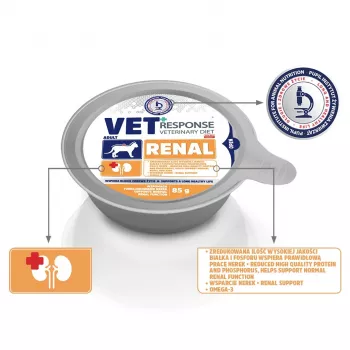 VET RESPONSE Renal - mokré krmivo pre mačky - 85 g