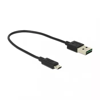 USB kábel DeLOCK 84804 USB 2.0 0,2 m USB A Micro-USB B čierny