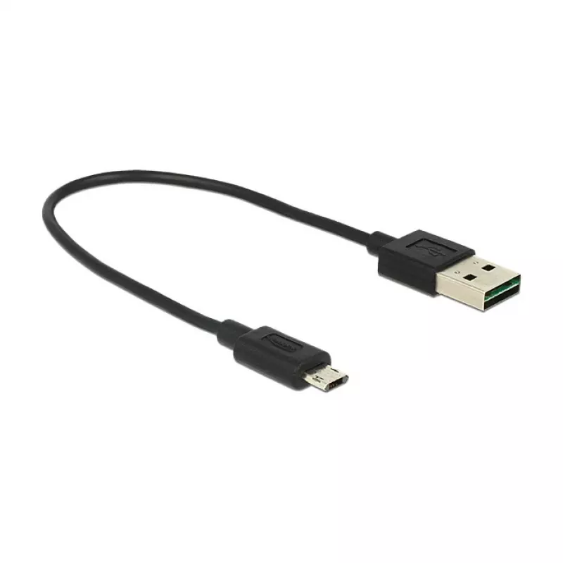 USB kábel DeLOCK 84804 USB 2.0 0,2 m USB A Micro-USB B čierny