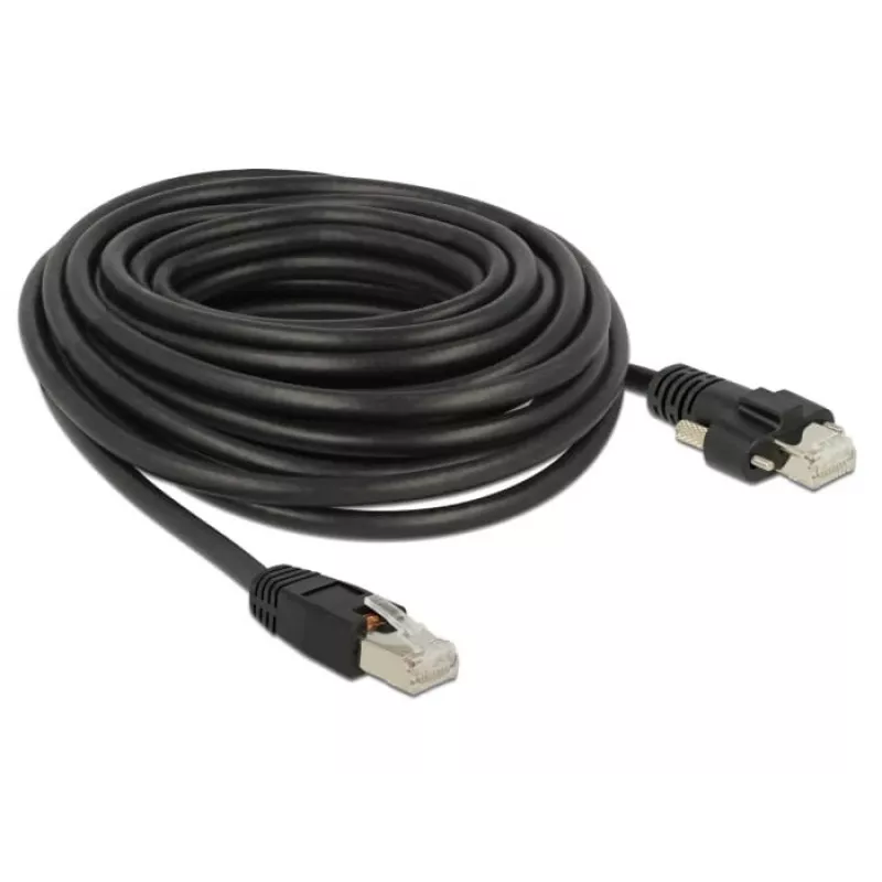 Sieťový kábel DeLOCK 85672 RJ-45 Cat6 10 m čierny