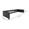Delock 66884 19-palcový panel pre DIN lištu, 2U, čierny