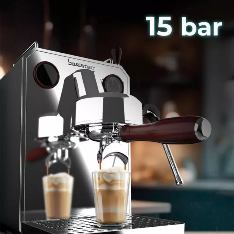 Baristeo Intima pákový kávovar (strieborná/nerez, Thermoblock)