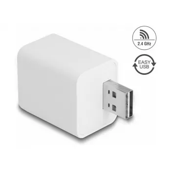 Smart zásuvka DELOCK 11832 — inteligentná Wi‑Fi vnútorná zásuvka, 2 A, 2400 MHz, biela