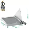 Leitz Precision Home Office rezačka papiera A4, 10 listov, manuálne upnutie, nehrdzavejúca oceľ, A4, 80 g/m², antracitová