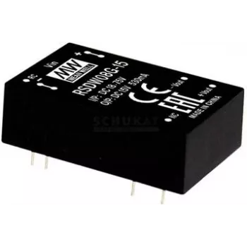 Napájací zdroj/menič napätia Mean Well RSDW08G-15, 8 W, vstup 18–75 V, výstup 15 V