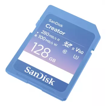 SanDisk Creator SD pamäťová karta UHS-II 128 GB prenosové rýchlosti až do 280 MB/s