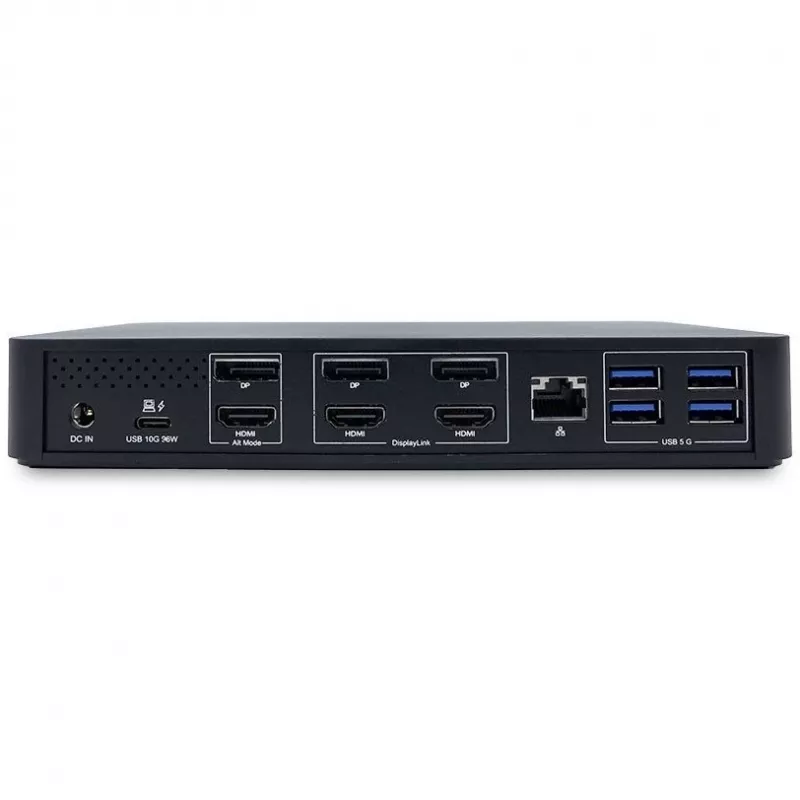 TERRA 1480375 Dokovacia stanica/port replikátor pre notebook Káblové pripojenie USB 3.2 Gen 1 (3.1 Gen 1) Type-C čierna