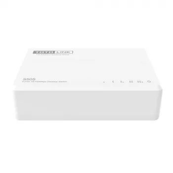 Nespravovaný switch TOTOLINK S505-V5 5 portov Fast Ethernet 10/100 biela