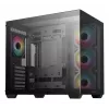 PC skriňa DeepCool CG530 4F Midi Tower čierna — tvrdené sklo, ATX/ITX/Micro ATX, 3x120mm ventilátory, USB-C