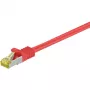 RJ45 patch kábel Goobay CAT 6A S/FTP 500 MHz 2 m červený