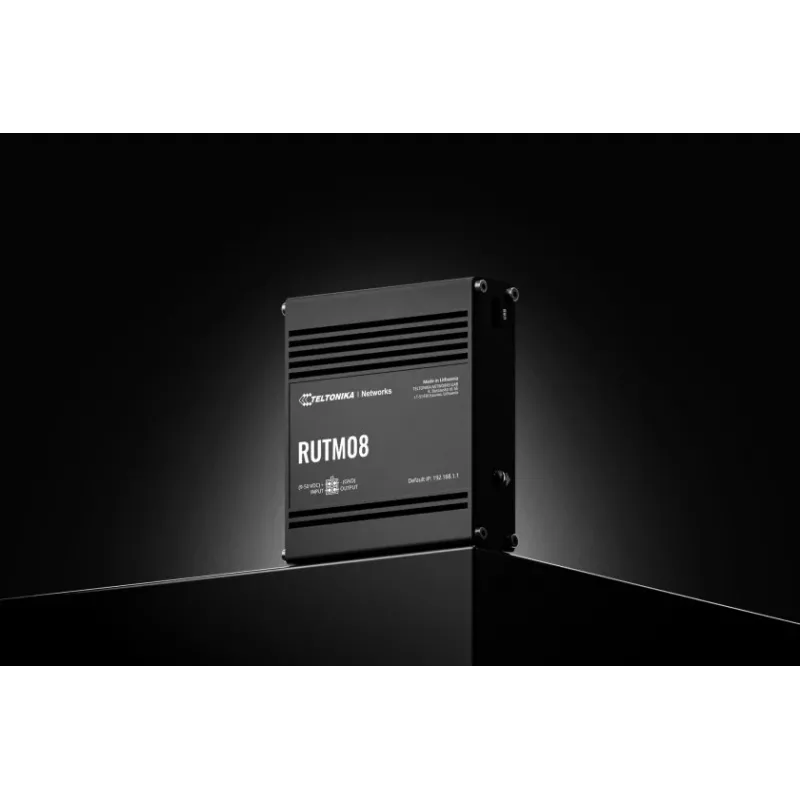 Teltonika RUTM08 káblový router Gigabit Ethernet čierny