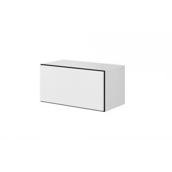 Úložná skriňa cama meble ROCO RO3, stojaca pri stene, 75×37×39 cm, biela/čierna/biela